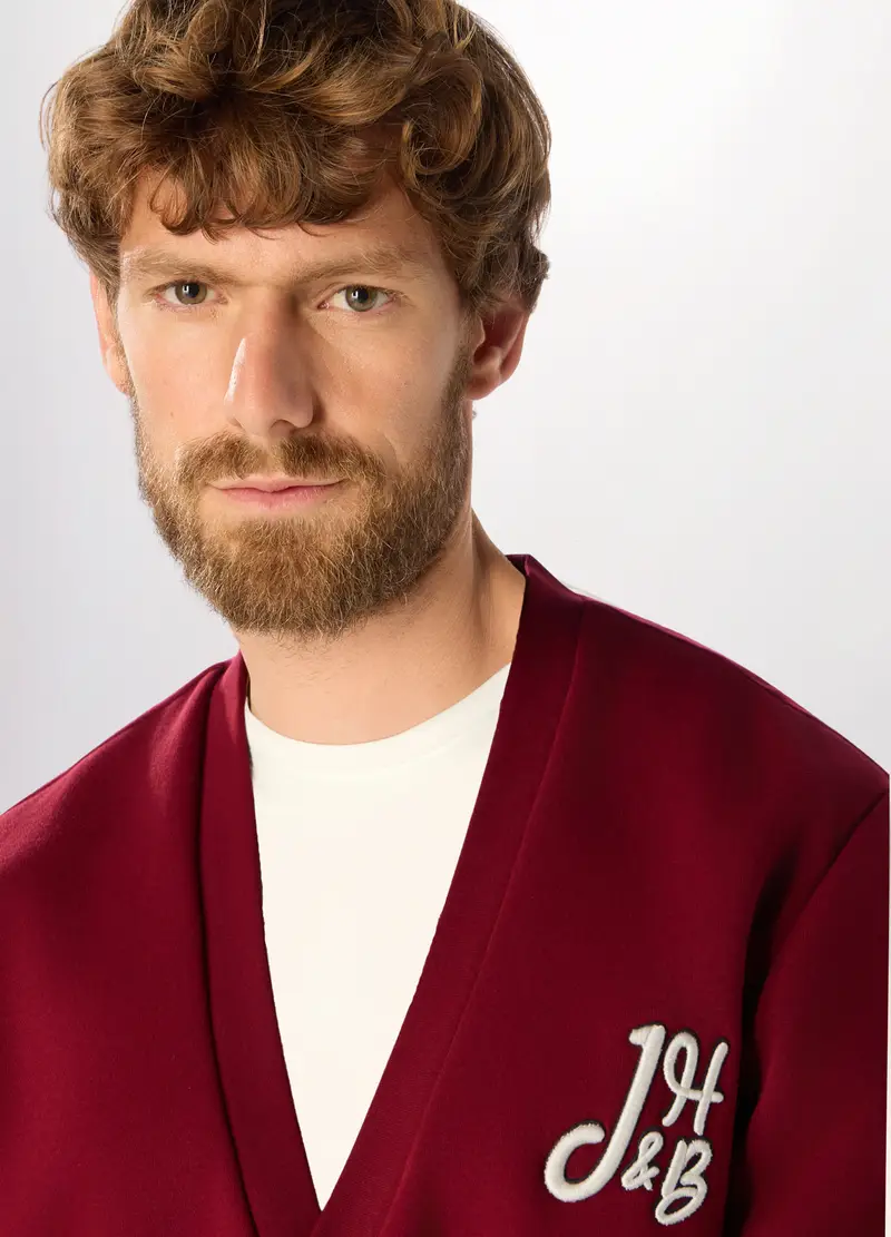UPIM HB Cardigan Uomo Bordeaux 3531502 miniatura 3