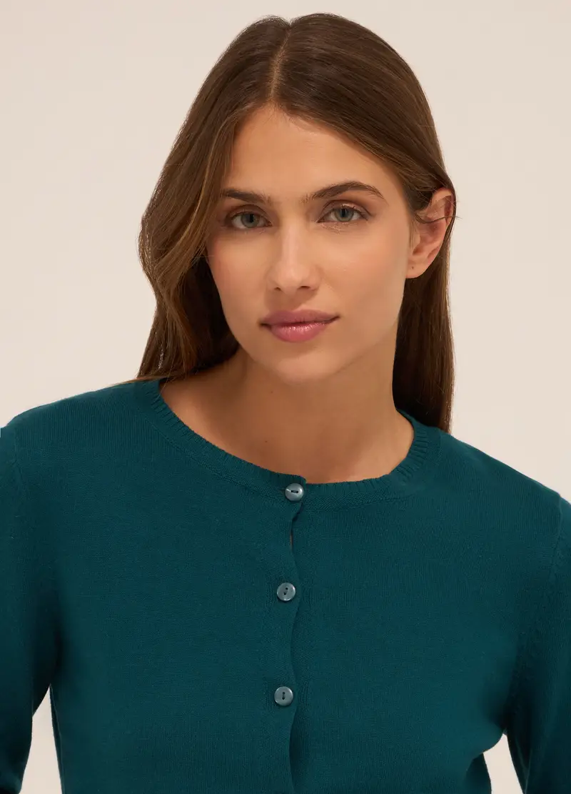 UPIM HB Cardigan Donna Verde 971206 miniatura 2