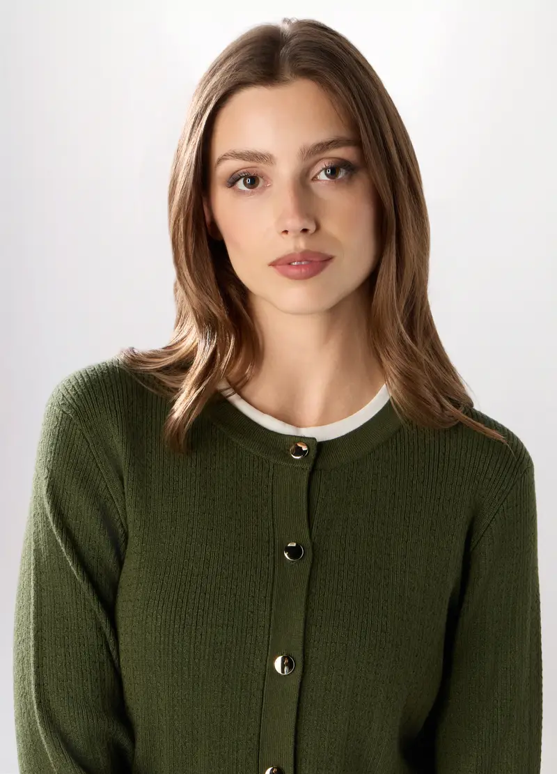 UPIM HB Cardigan Donna Verde 2474565 miniatura 3