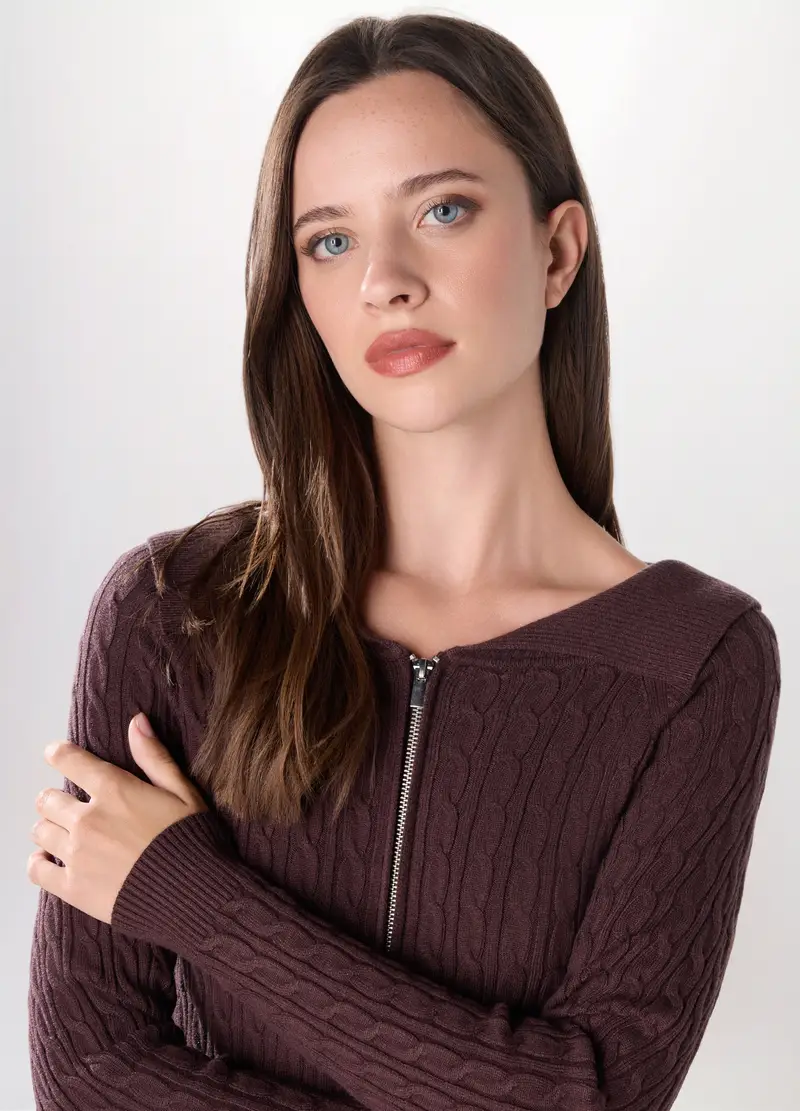 UPIM HB Cardigan Donna Marrone 4252883 miniatura 3