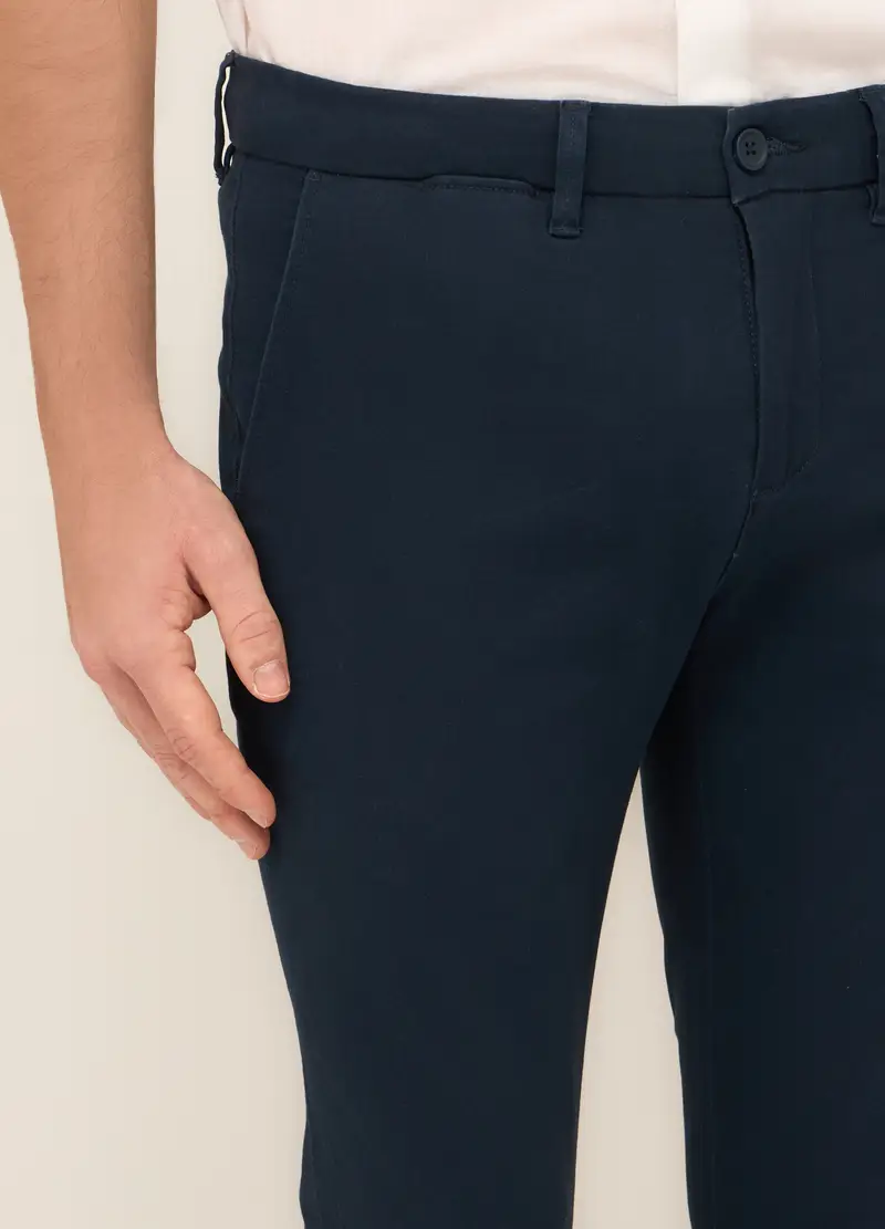 UPIM HB, Chino Slim Fit In Cotone Stretch Uomo, Blu scuro, Taglia: 44 miniatura 2