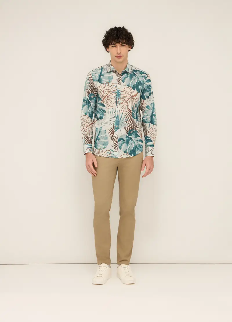 UPIM HB, Chino Slim Fit In Cotone Stretch Uomo, Marrone antilope, Taglia: 44