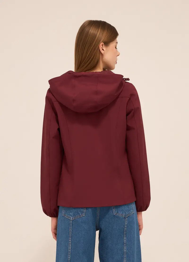 Giacca A Vento Donna, Rosso scuro miniatura 2