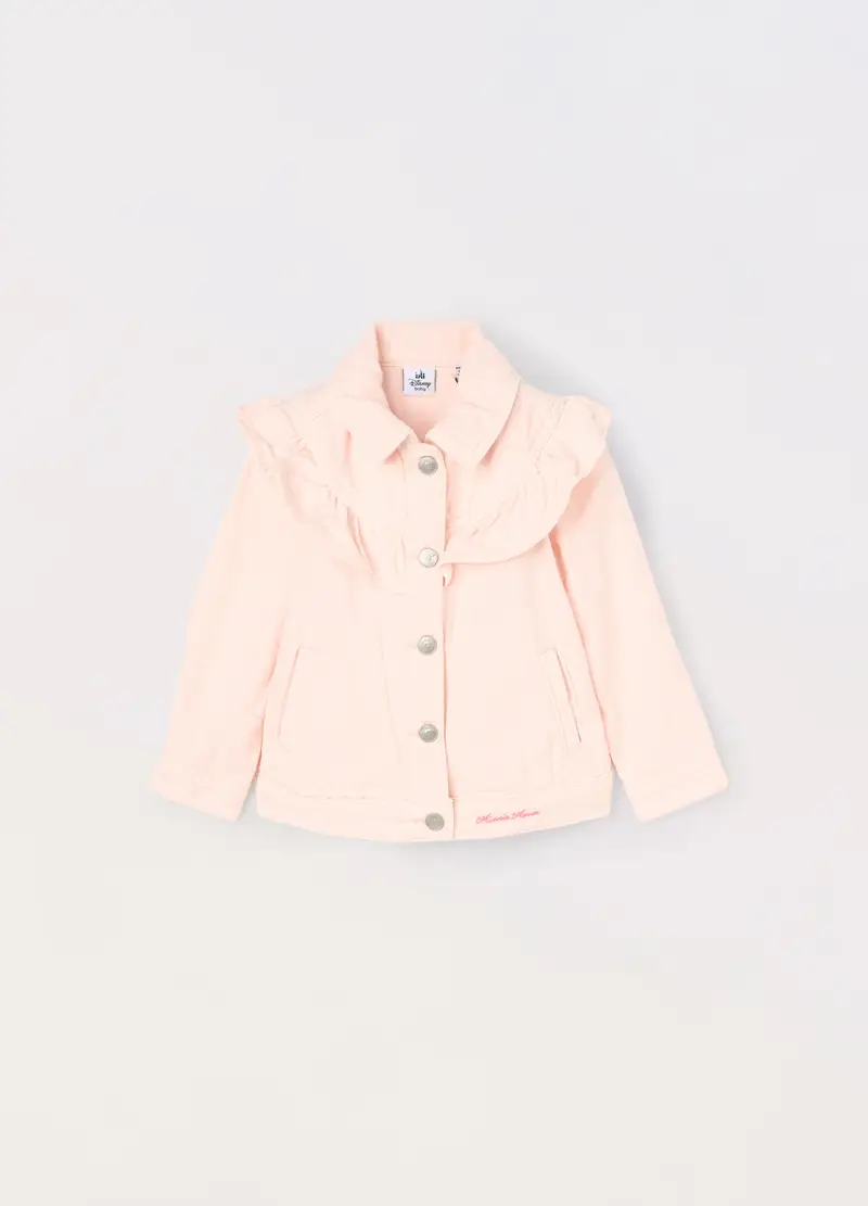 UPIM HB, Giacca In Denim Di Puro Cotone Neonata, Bambina, Rosa chiaro, Taglia: 9-12