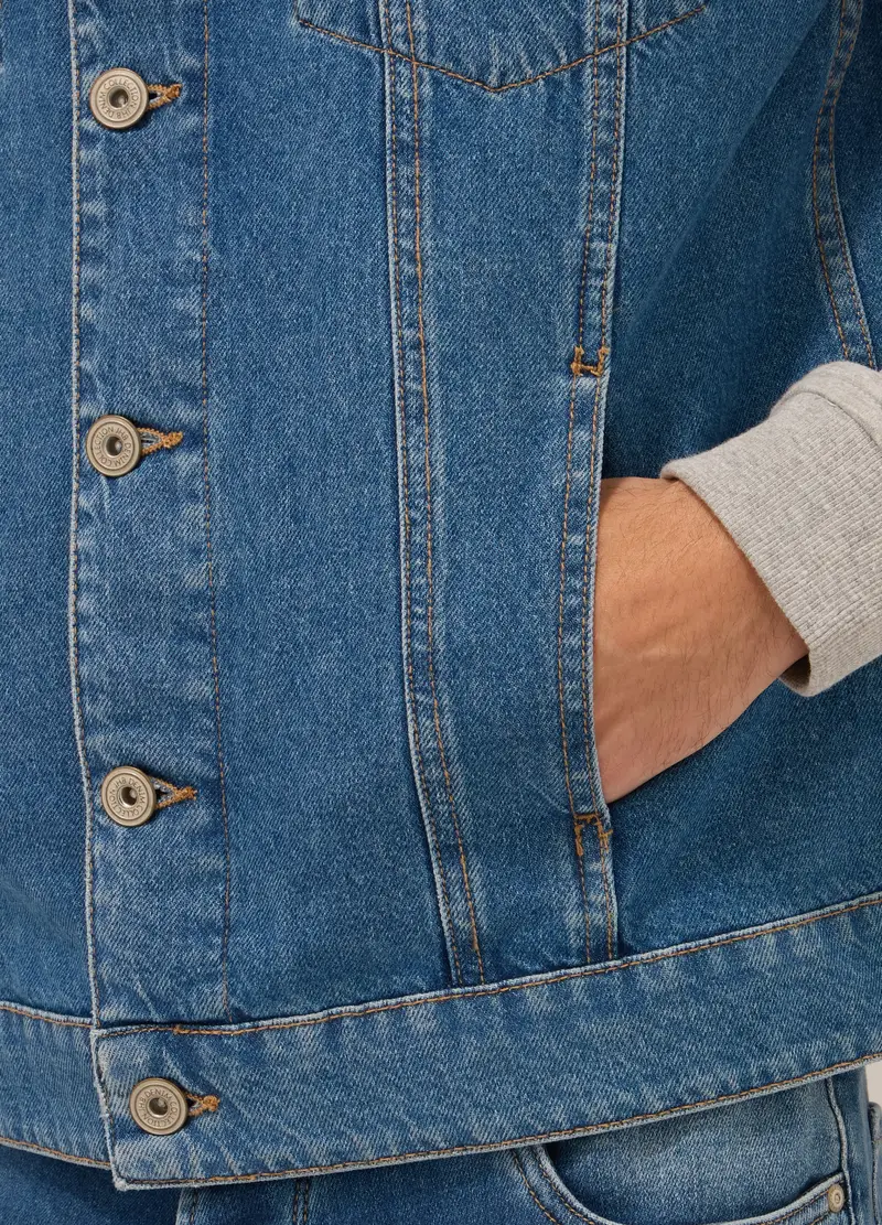 UPIM HB, Giacca Sportiva In Denim Di Cotone Uomo, Blu Bluette, Taglia: S miniatura 2