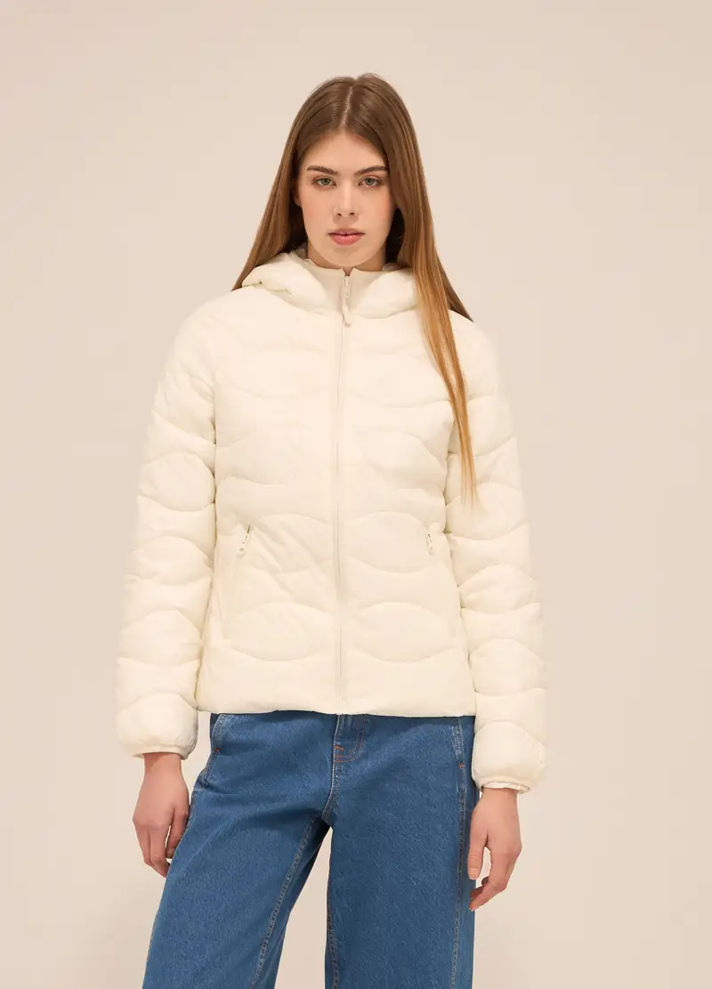 UPIM HB, Giubbino Imbottito Donna, Bianco panna, Taglia: XS