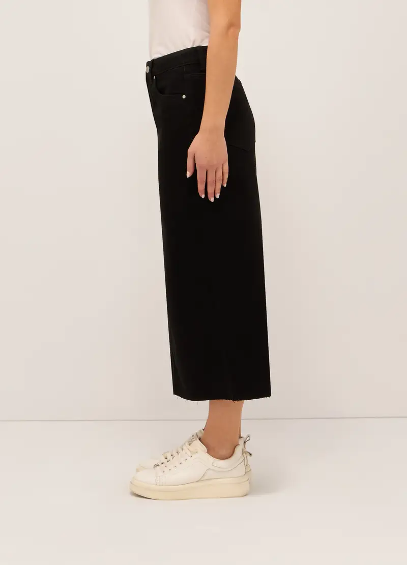 UPIM HB, Gonna Lunga In Denim Misto Cotone Donna, Nero, Taglia: 38 miniatura 2