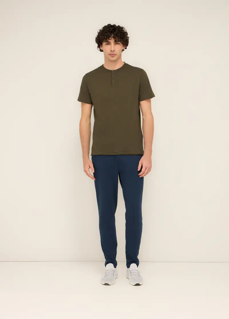 UPIM HB, Jogger In Cotone Mélange Uomo, Unisex, Blu scuro, Taglia: S