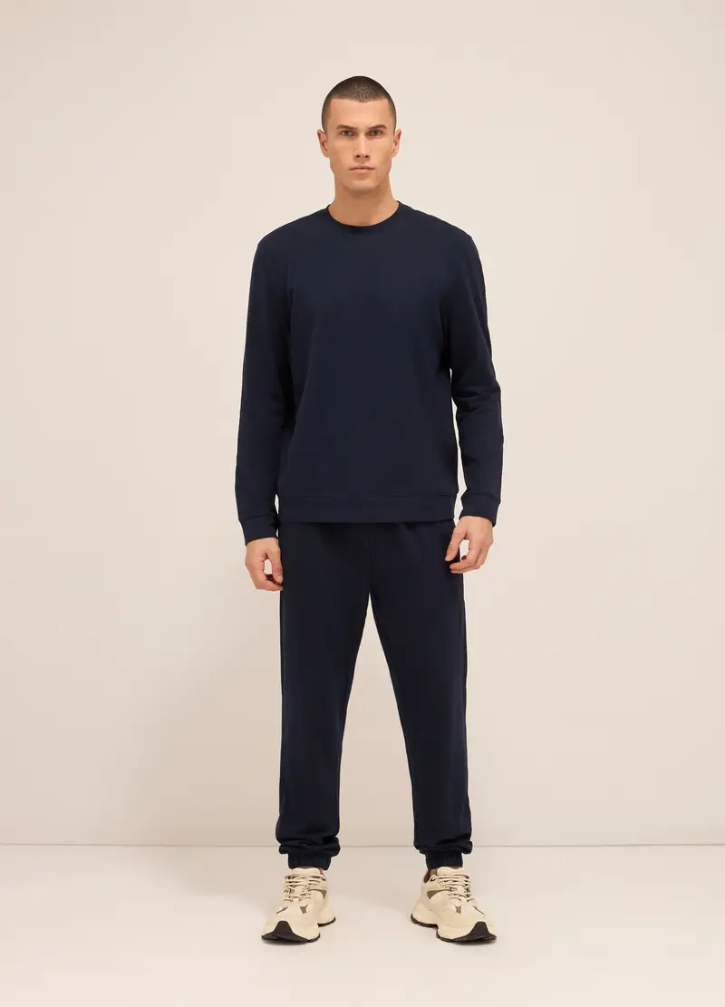 UPIM HB, Jogger Leisure In Puro Cotone Uomo, Unisex, Blu scuro, Taglia: S