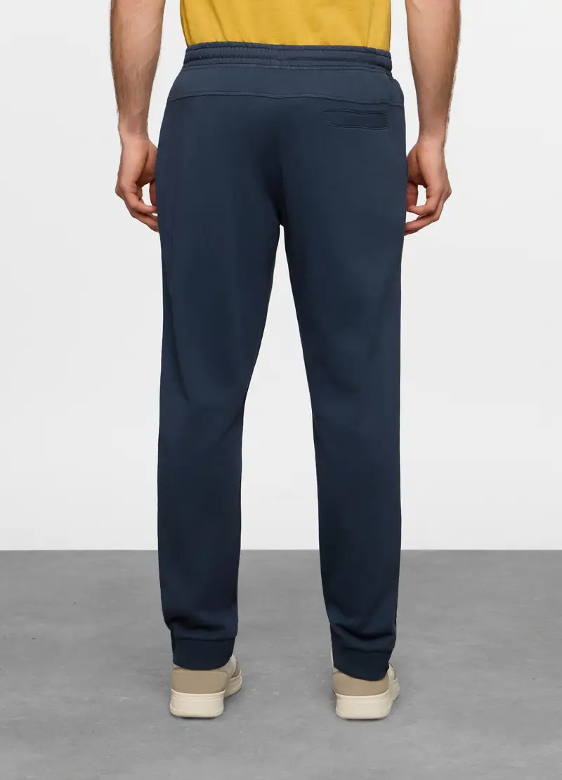 Jogger Regular Fit In Cotone Uomo, Blu petrolio miniatura 2