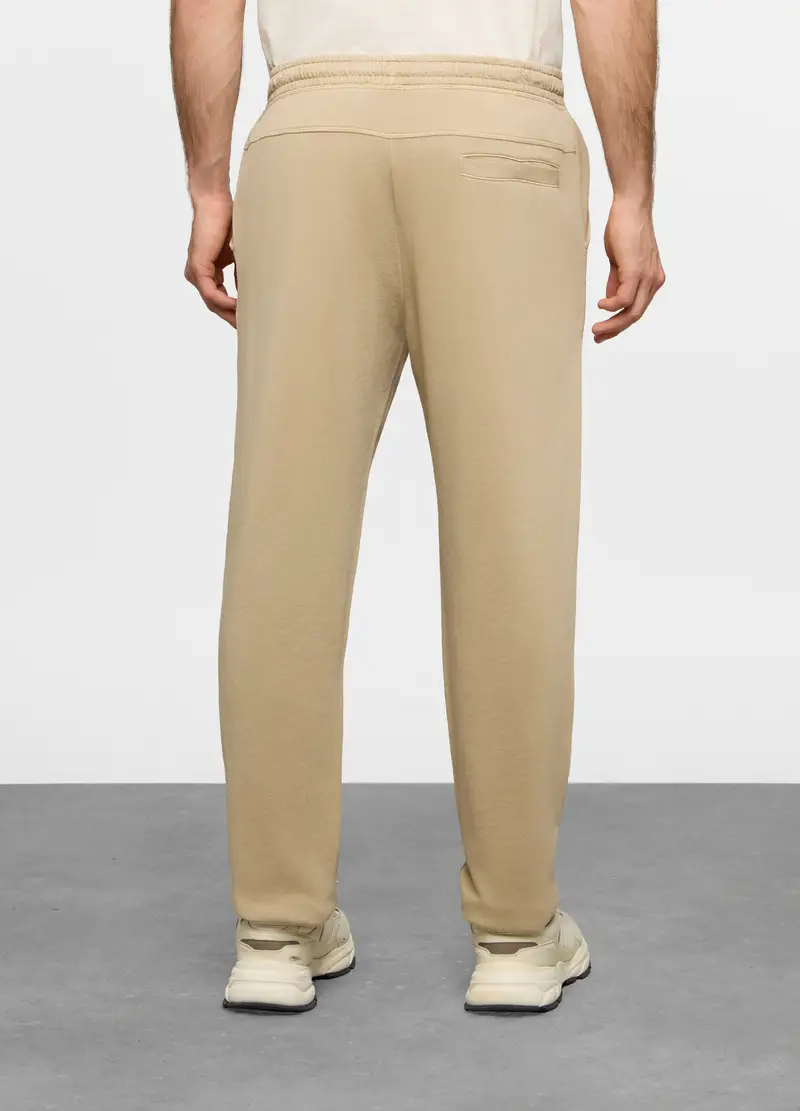 Jogger Regular Fit In Cotone Uomo, Giallo ocra miniatura 2