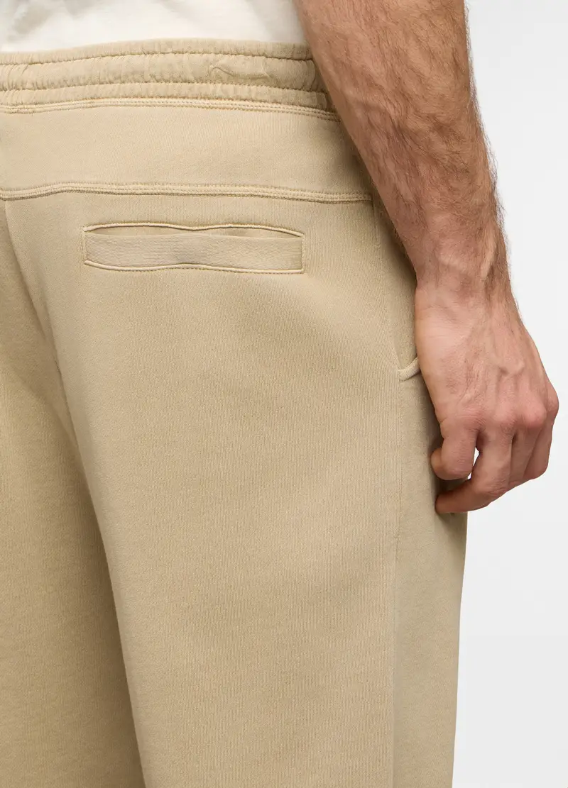 Jogger Regular Fit In Cotone Uomo, Giallo ocra miniatura 3