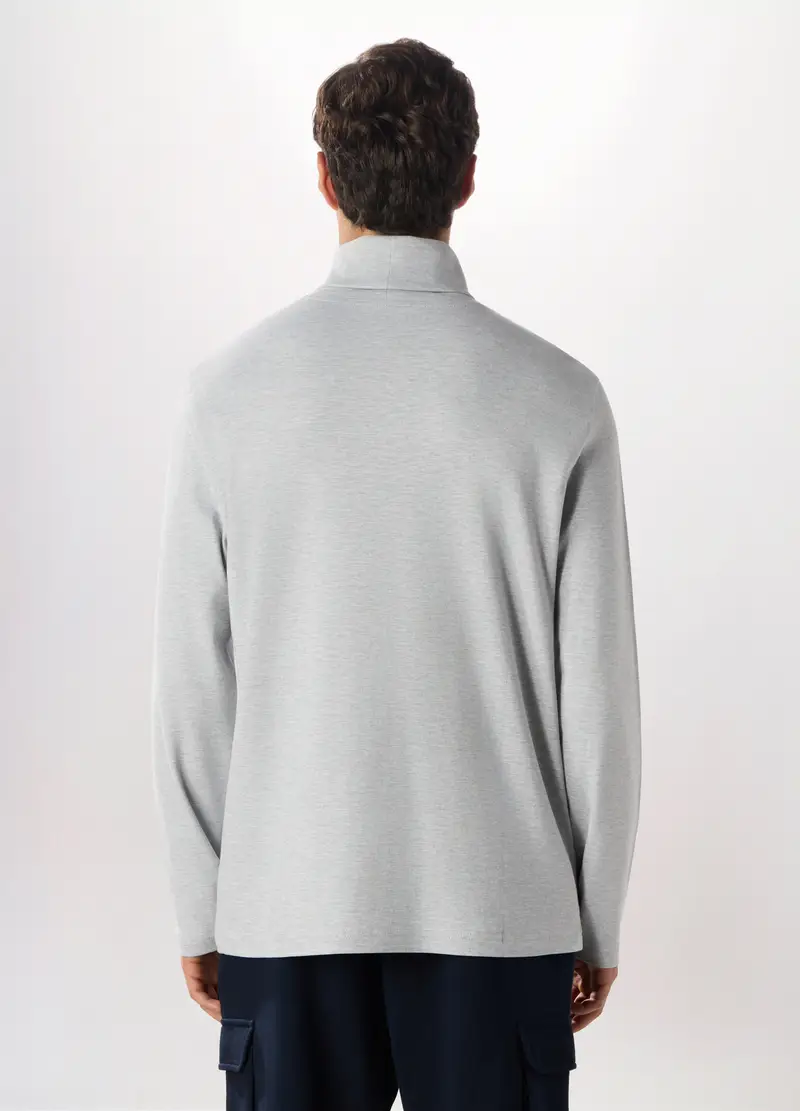 Joggers Regular Fit In Misto Cotone Uomo, Blu scuro miniatura 2