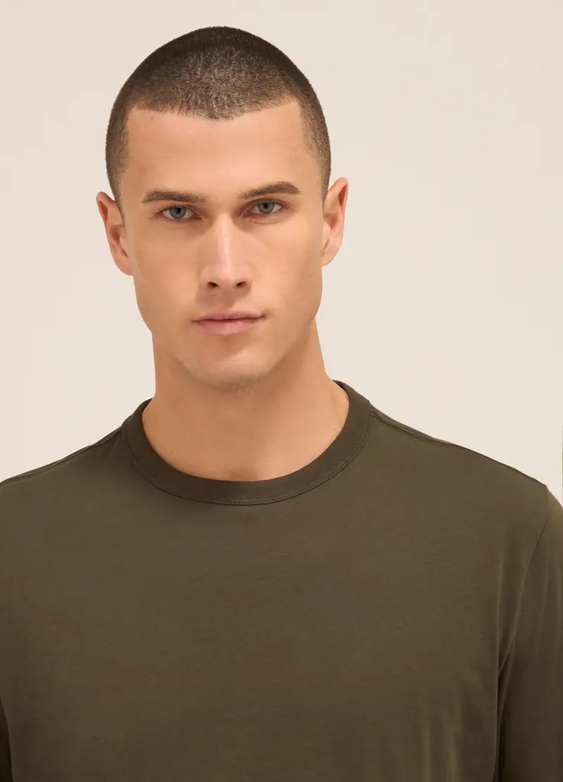 UPIM HB, Maglia A Maniche Lunghe In Puro Cotone Uomo, Unisex, Marrone fango, Taglia: S miniatura 2