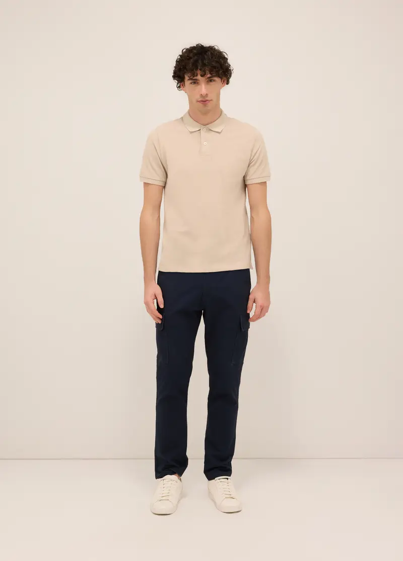 UPIM HB, Pantalone Cargo In Twill Di Cotone Uomo, Blu scuro, Taglia: 52