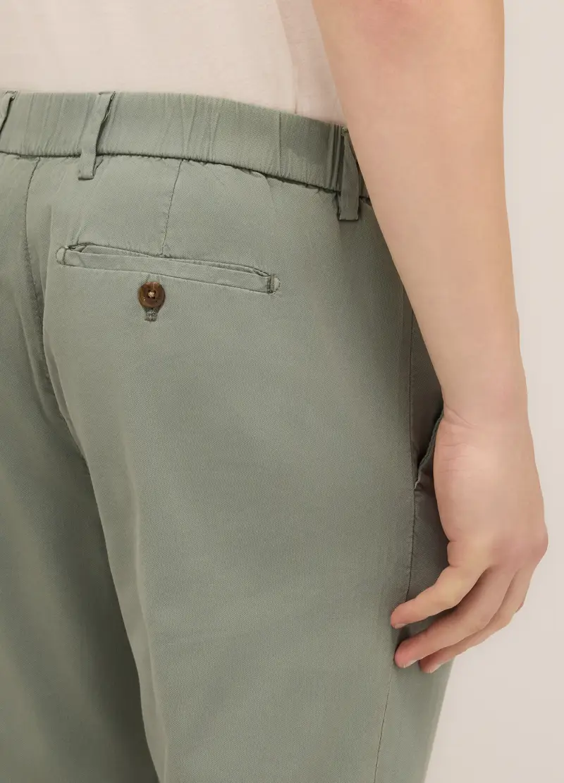 UPIM HB, Pantalone Chino In Cotone E Lyocell Stretch Uomo, Verde salvia, Taglia: 44 miniatura 2