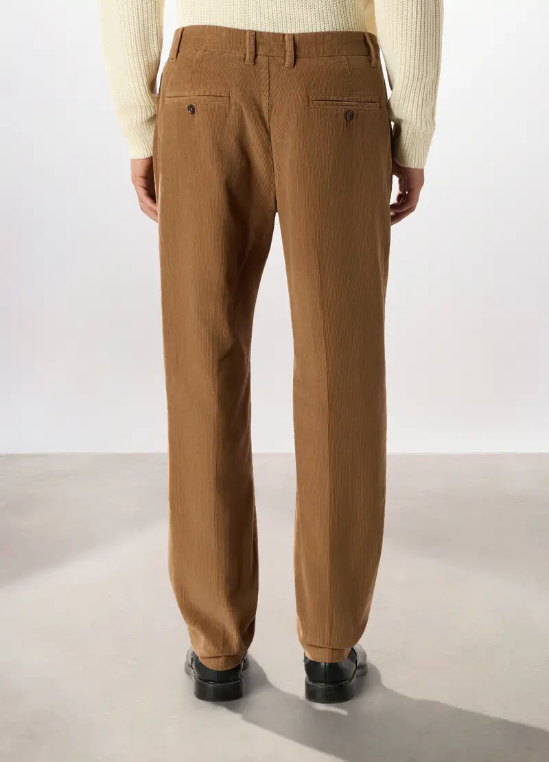 Pantalone Chino In Velluto A Coste Uomo, Marrone tabacco miniatura 2