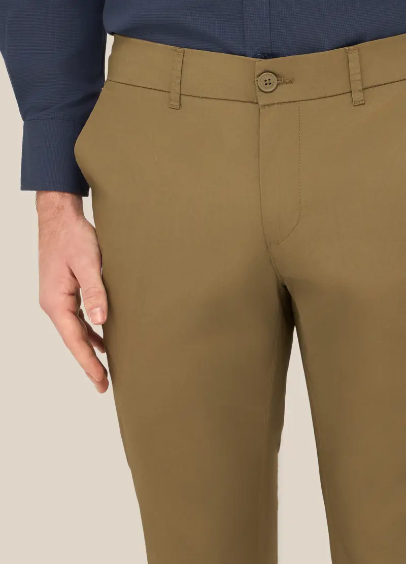 UPIM HB, Pantaloni Chino In Tela Di Cotone Stretch Uomo, Marrone fango, Taglia: 44 miniatura 2