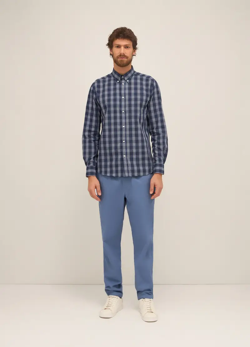 UPIM HB, Pantaloni Chino In Twill Di Puro Cotone Uomo, Azzurro cielo, Taglia: 50