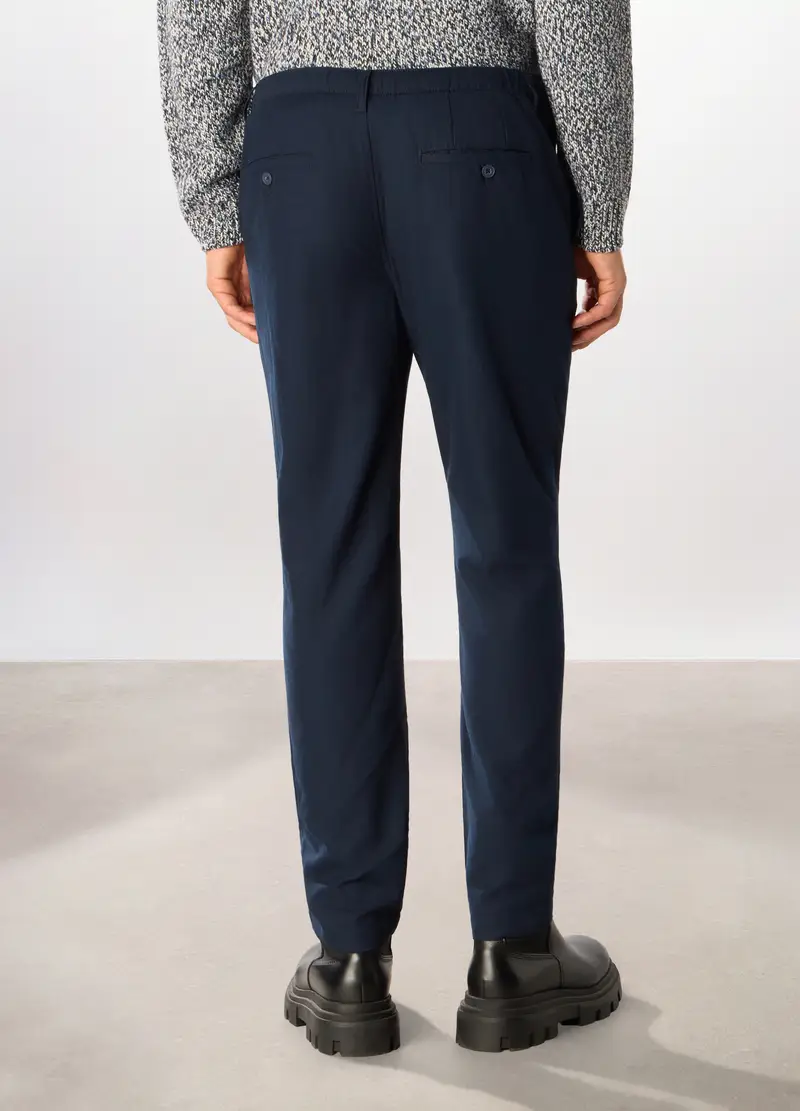 Pantaloni Chino In Twill Uomo, Blu royal miniatura 2