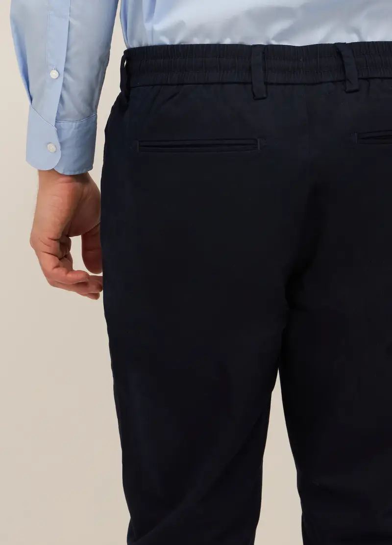 UPIM HB, Pantaloni Chino Regular Fit In Cotone Stretch Uomo, Blu scuro, Taglia: 44 miniatura 2