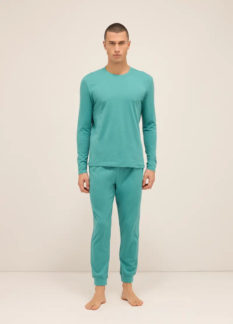 UPIM HB, Pantaloni Del Pigiama In Cotone Con Coulisse Uomo, Azzurro acqua, Taglia: S