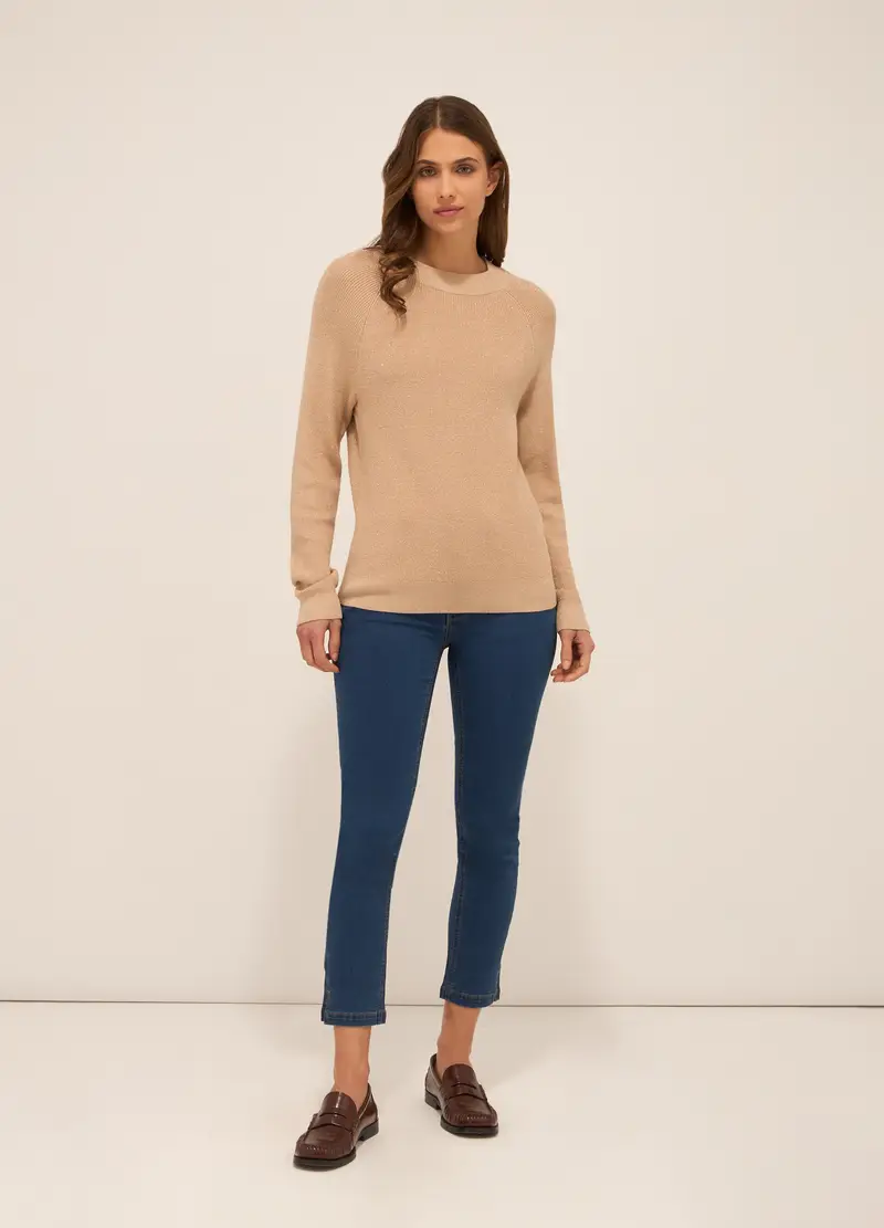 UPIM HB, Pantaloni In Denim Di Misto Cotone Donna, Blu scuro, Taglia: 46