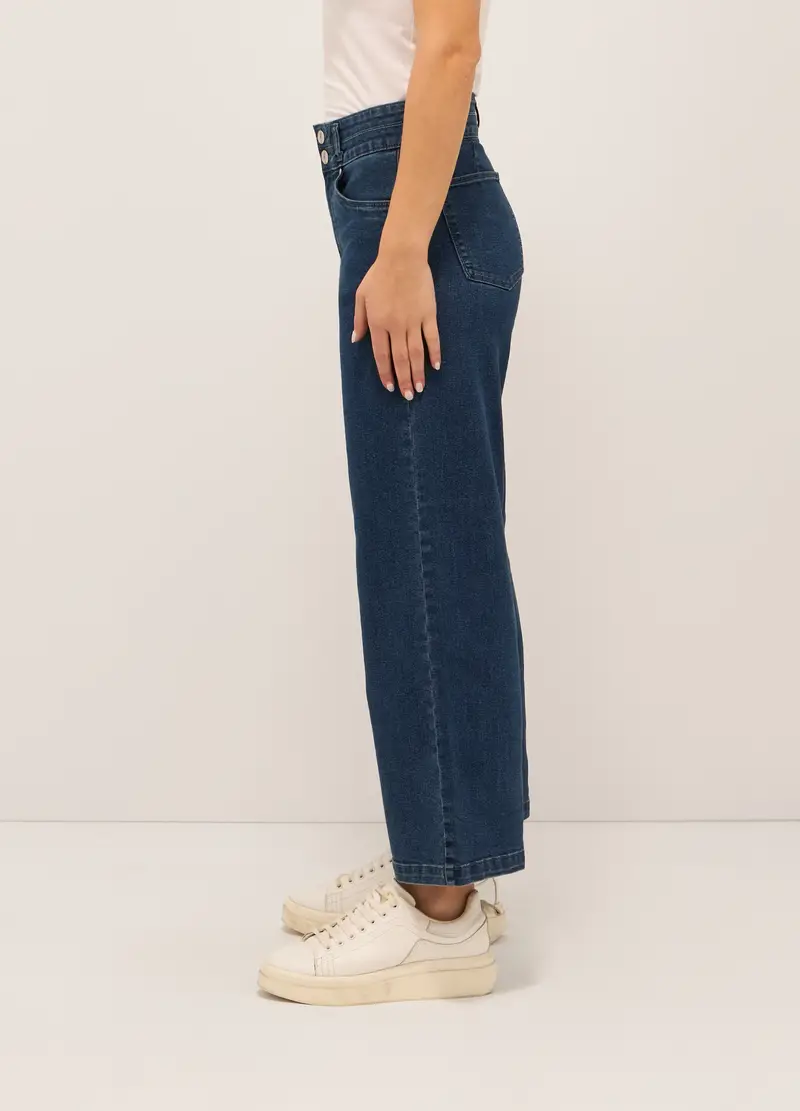 UPIM HB, Pantaloni In Denim Stretch Di Misto Cotone, Donna, Blu denim, Taglia: 40 miniatura 2