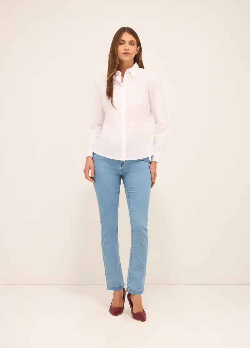 UPIM HB, Pantaloni In Denim Stretch Donna, Grigio chiaro, Taglia: 44