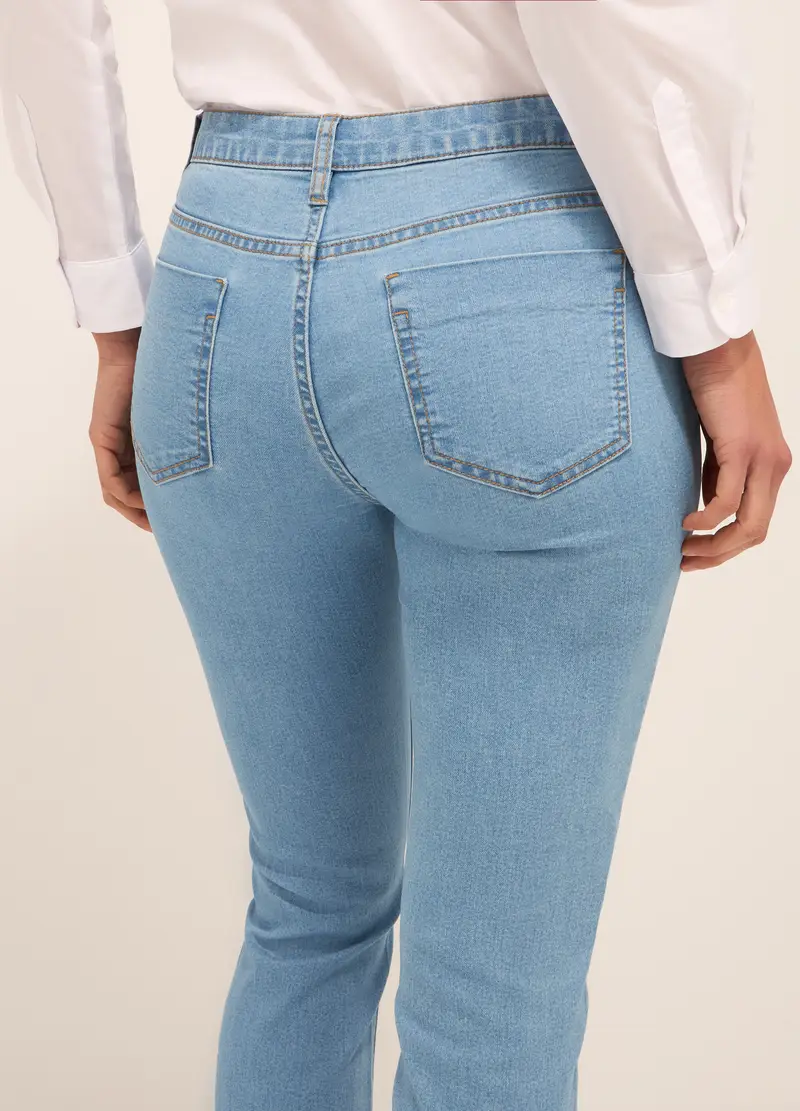 UPIM HB, Pantaloni In Denim Stretch Donna, Grigio chiaro, Taglia: 44 miniatura 2