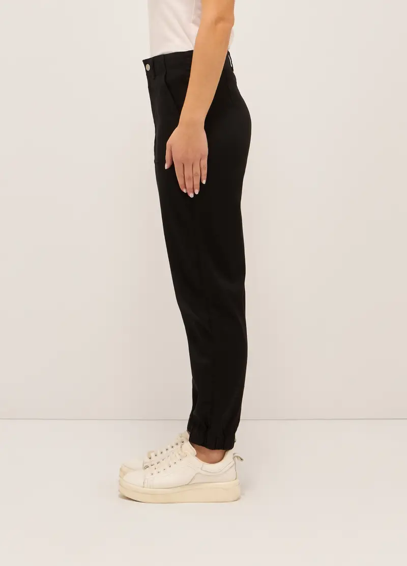 UPIM HB, Pantaloni In Twill Donna, Nero, Taglia: 38 miniatura 2