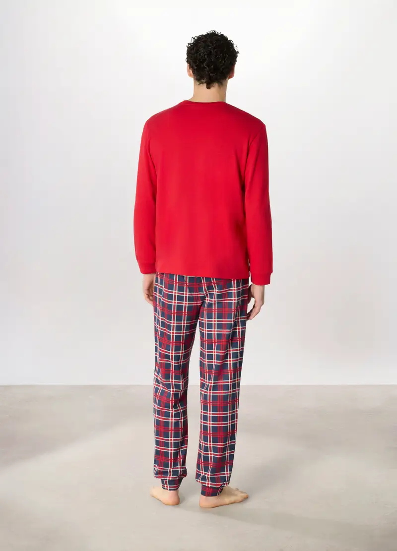 Pigiama Lungo In Cotone Grinch Uomo, Rosso geranio miniatura 2