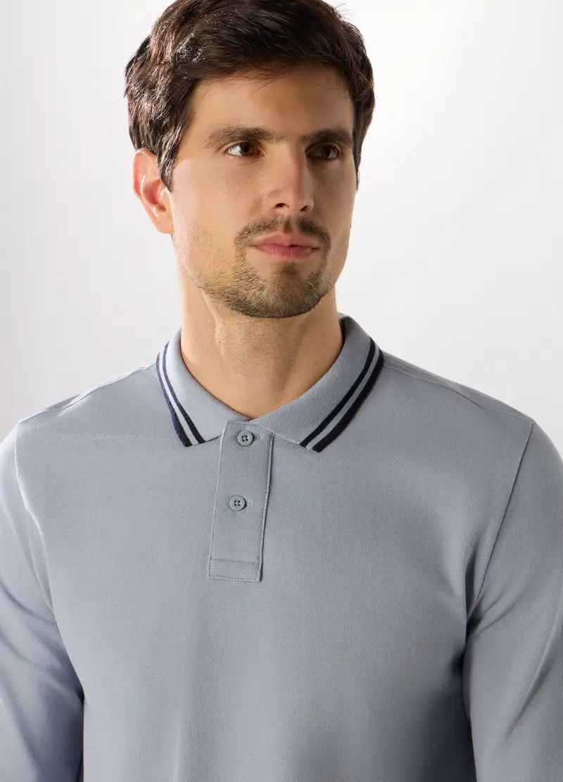 UPIM HB Polo Uomo Azzurro 4254532 miniatura 3