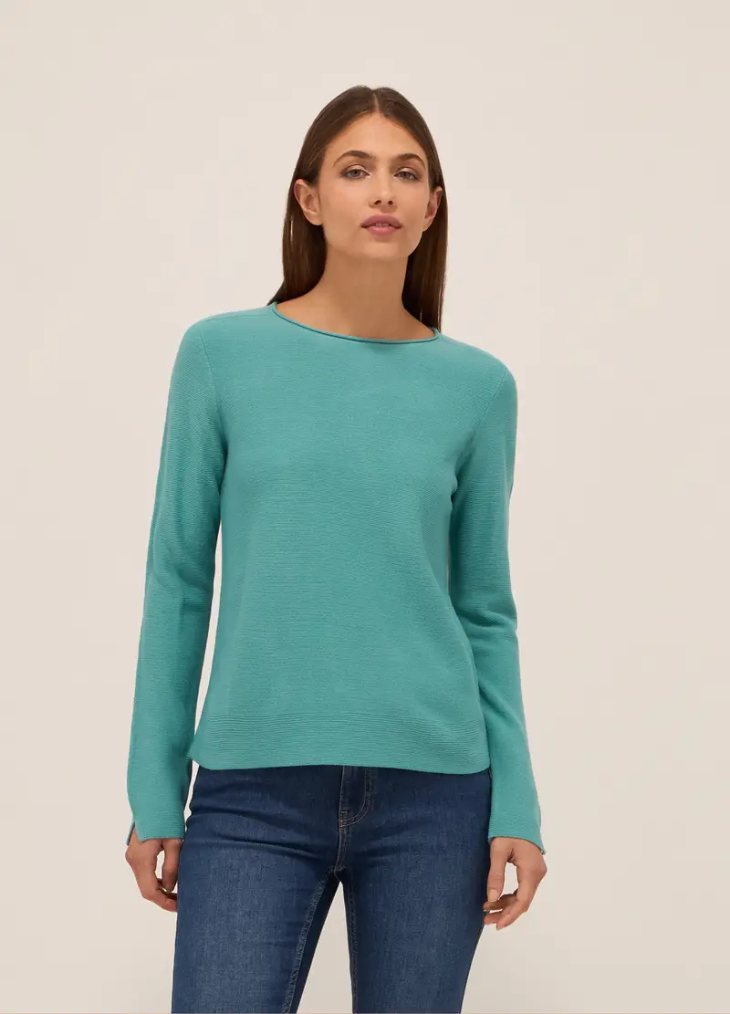 Pullover Tricot Donna, Verde acqua