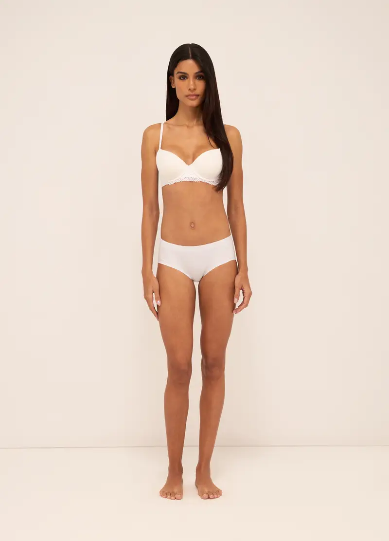 UPIM HB, Reggiseno A Balconcino Con Pizzo Donna, Nero, Taglia: 2B