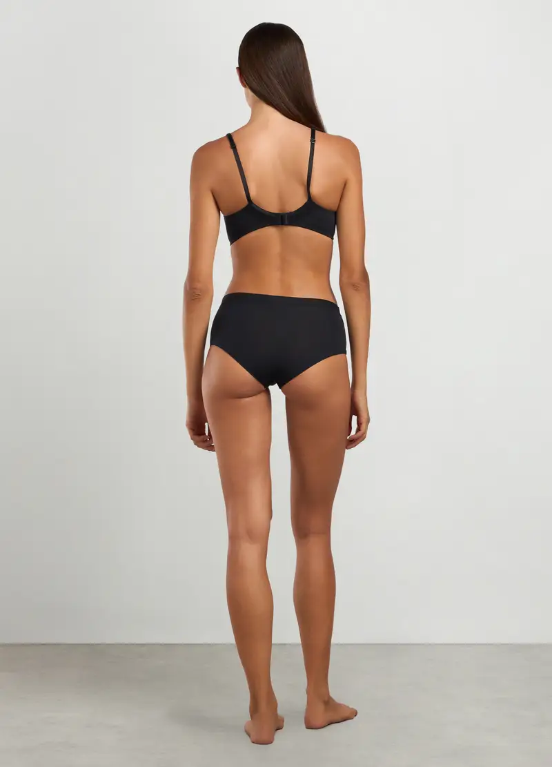 Reggiseno A Triangolo Con Ferretto, Donna, Nero miniatura 2