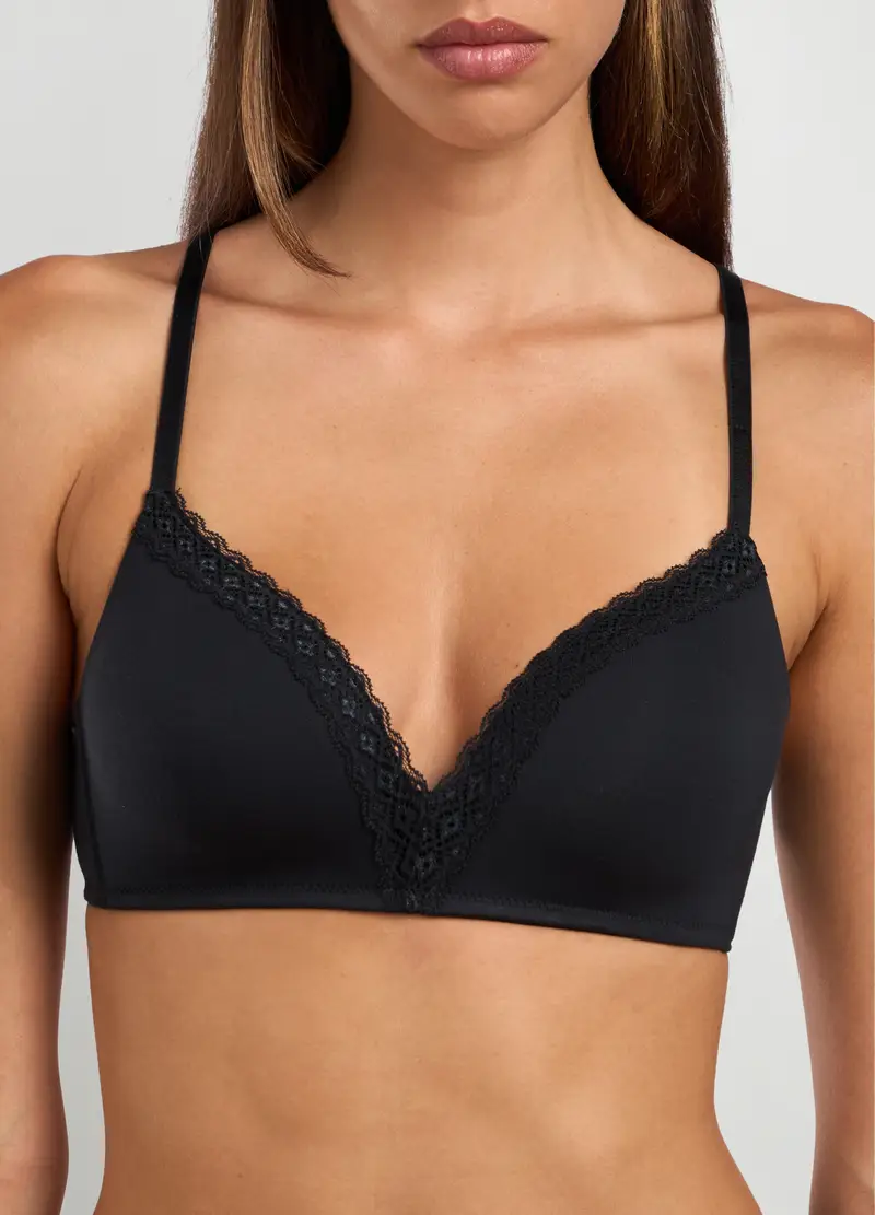 UPIM HB, Reggiseno A Triangolo Con Ferretto, Donna, Nero, Taglia: 2B miniatura 2