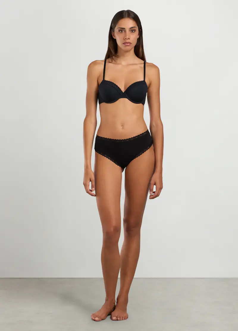 UPIM HB, Reggiseno Con Ferretto Di Bambu Donna, Nero, Taglia: 2B