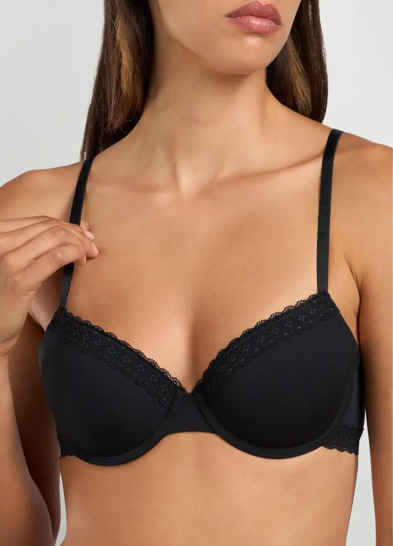 UPIM HB, Reggiseno Con Ferretto Di Bambu Donna, Nero, Taglia: 2B miniatura 2