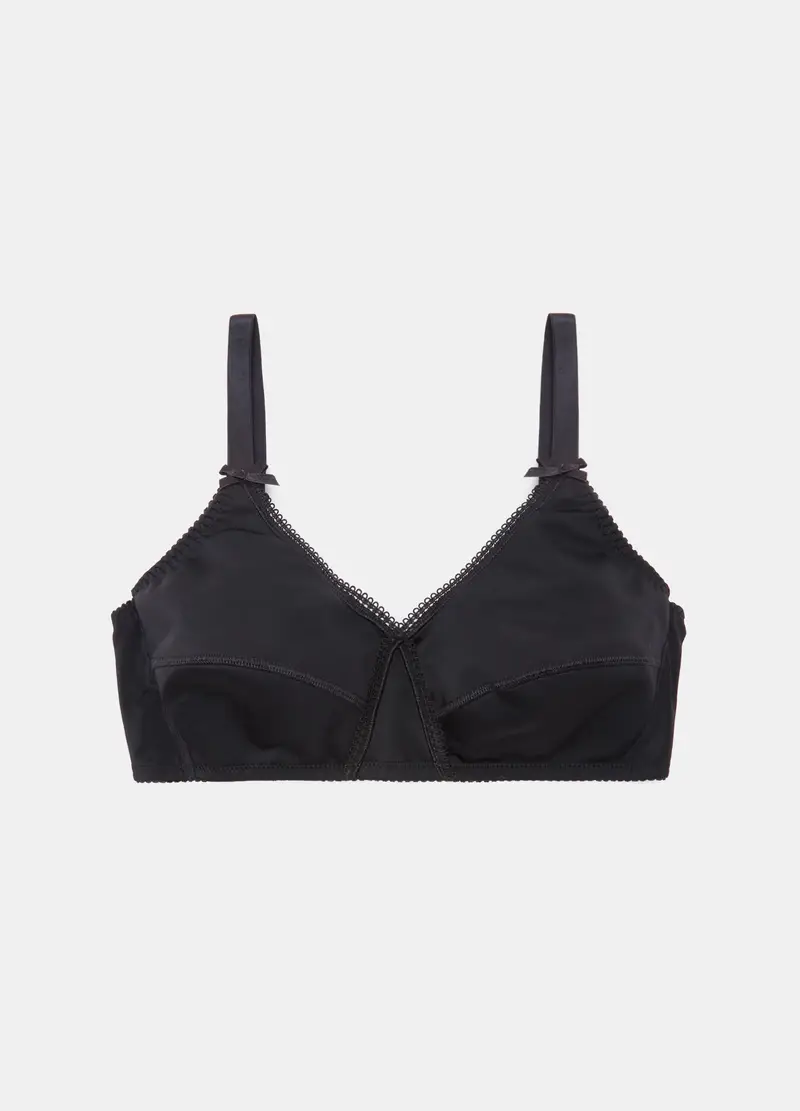 UPIM HB, Reggiseno Soft Con Fiocchetti, Donna, Nero, Taglia: 3C