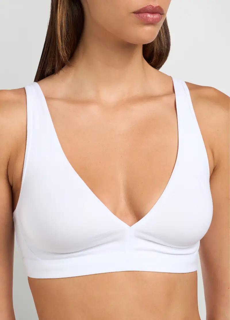UPIM HB, Reggiseno Triangolo In Cotone Elasticizzato Donna, Bianco, Taglia: 2C miniatura 2