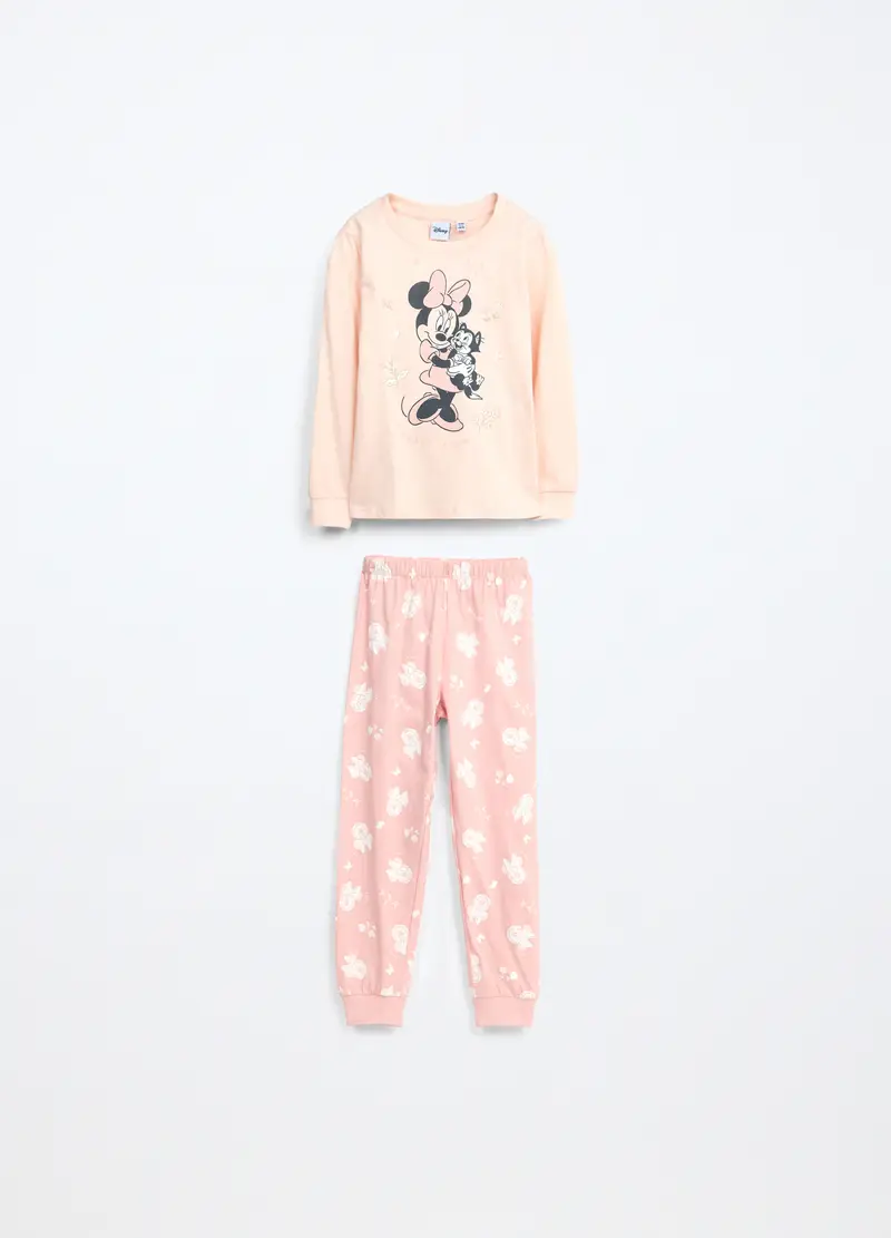 UPIM HB, Set Pigiama Lungo In Jersey Di Puro Cotone Bambina, Rosa polveroso, Taglia: 4-5