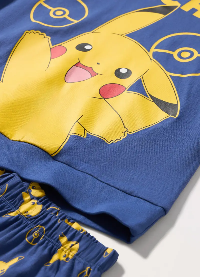 Set Pigiama Lungo Pokémon Bambino, Blu navy miniatura 2