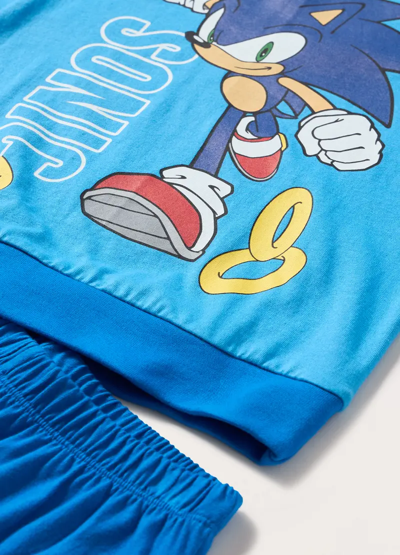 Set Pigiama Lungo Sonic Bambino, Blu miniatura 2