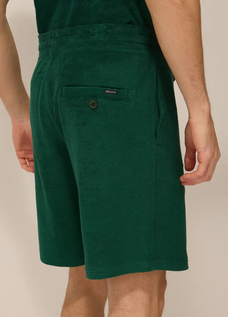 UPIM HB, Short In Spugna Di Cotone Uomo, Unisex, Verde smeraldo, Taglia: S miniatura 2