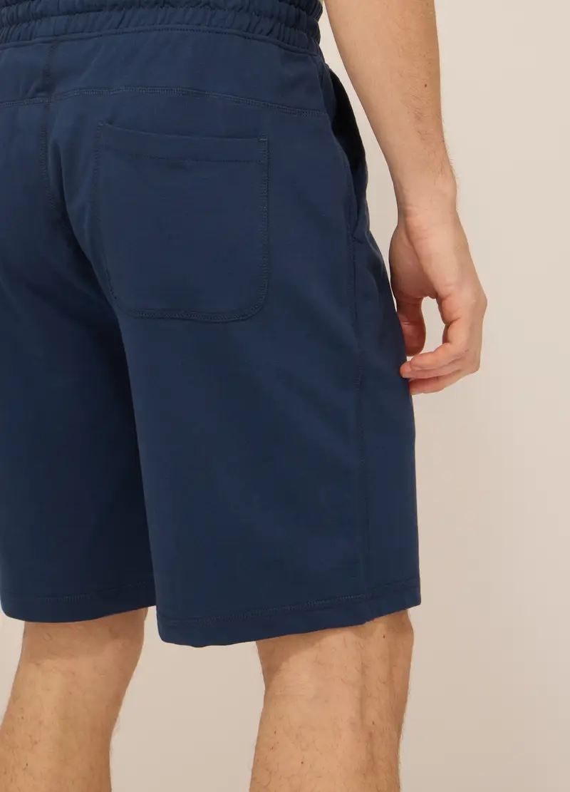 UPIM HB, Short Sportivi In Felpa Di Cotone Uomo, Unisex, Blu navy, Taglia: S miniatura 2