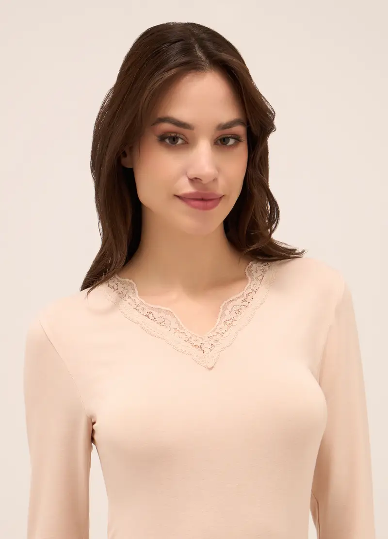 UPIM HB T-shirt Donna Beige 970493 miniatura 2