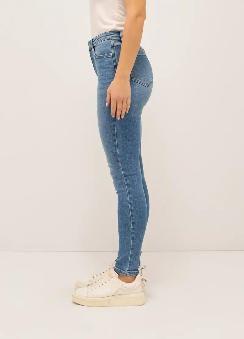 UPIM HB, Treggings Stretch Denim Di Misto Cotone Donna, Blu denim, Taglia: 40 miniatura 2
