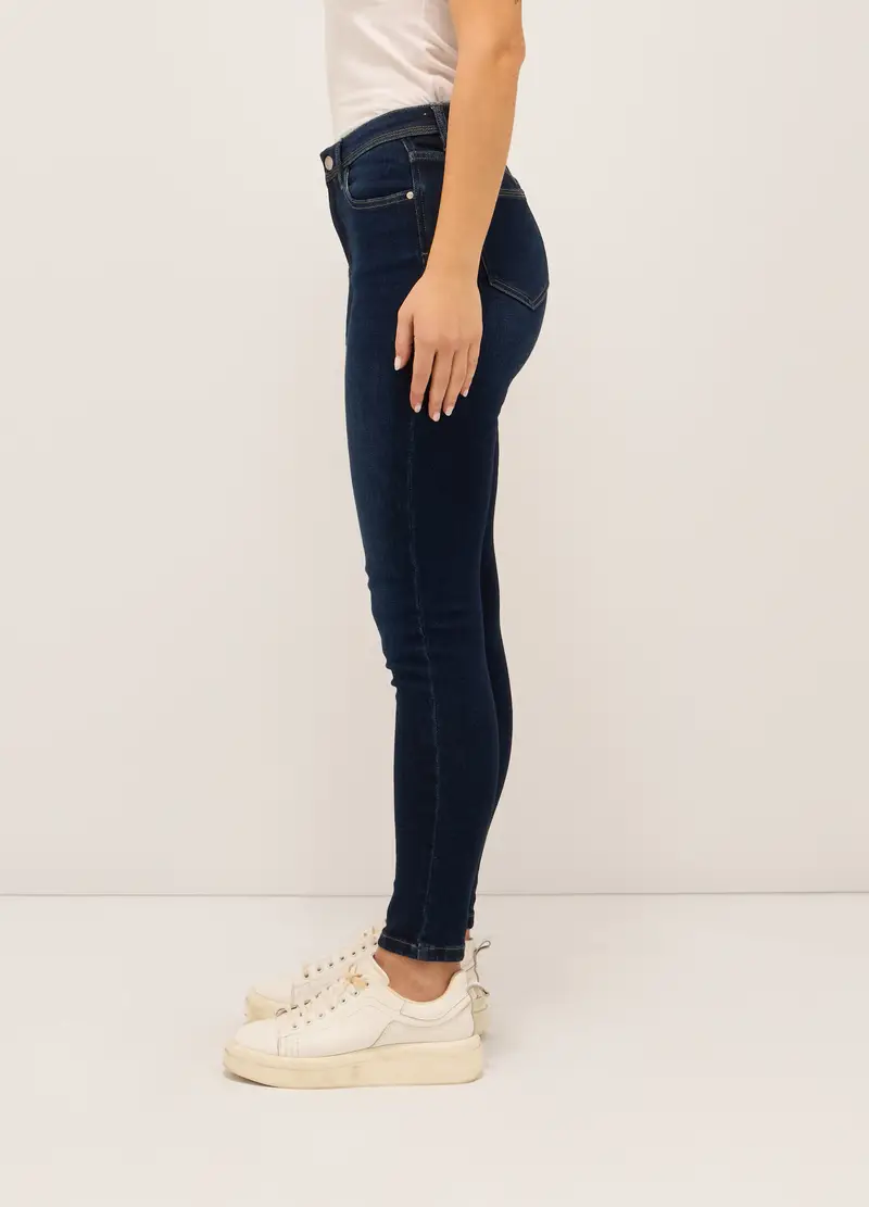 UPIM HB, Treggings Stretch Denim Di Misto Cotone Donna, Blu scuro, Taglia: 40 miniatura 2