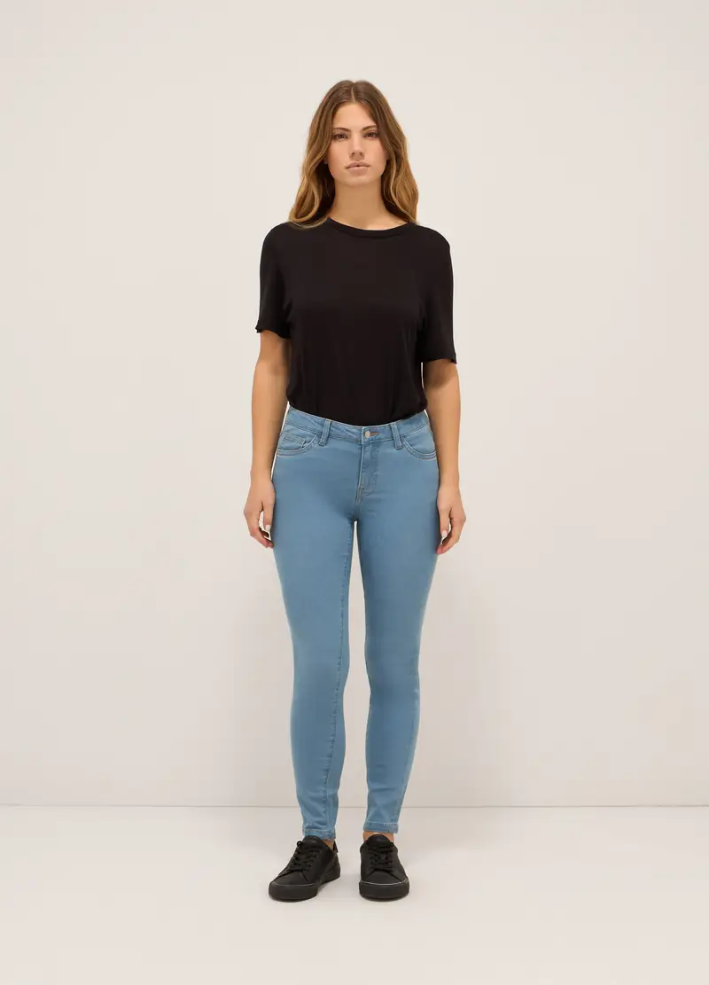 UPIM HB, Treggings Stretch Denim Donna, Azzurro cielo, Taglia: 38